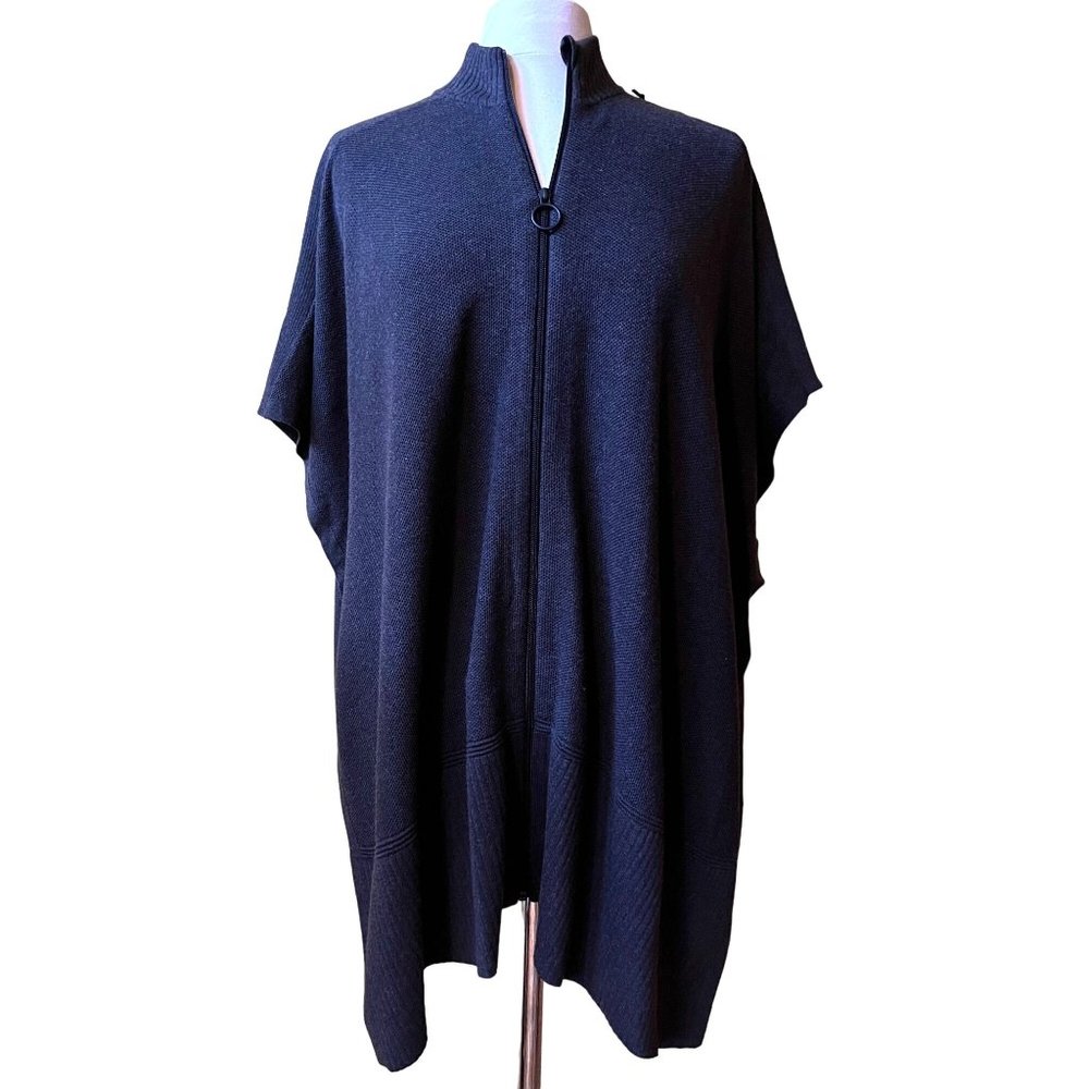 Lululemon Call Me Cozy Wrap Mock Neck Pima Cotton Gray Zip Up OS